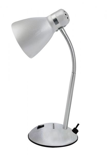 Esperanza Alkes E27 Desk Lamp Silver