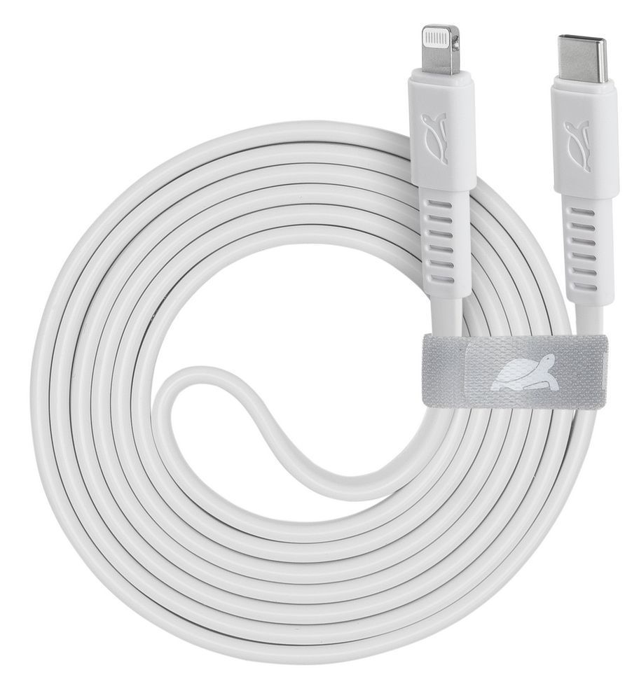 RivaCase PS6007 WT12 Type-C/Lightning cable, 1,2m White