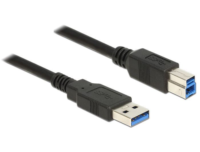 DeLock Cable USB 3.0 Type-A male > USB 3.0 Type-B male 0,5m Black
