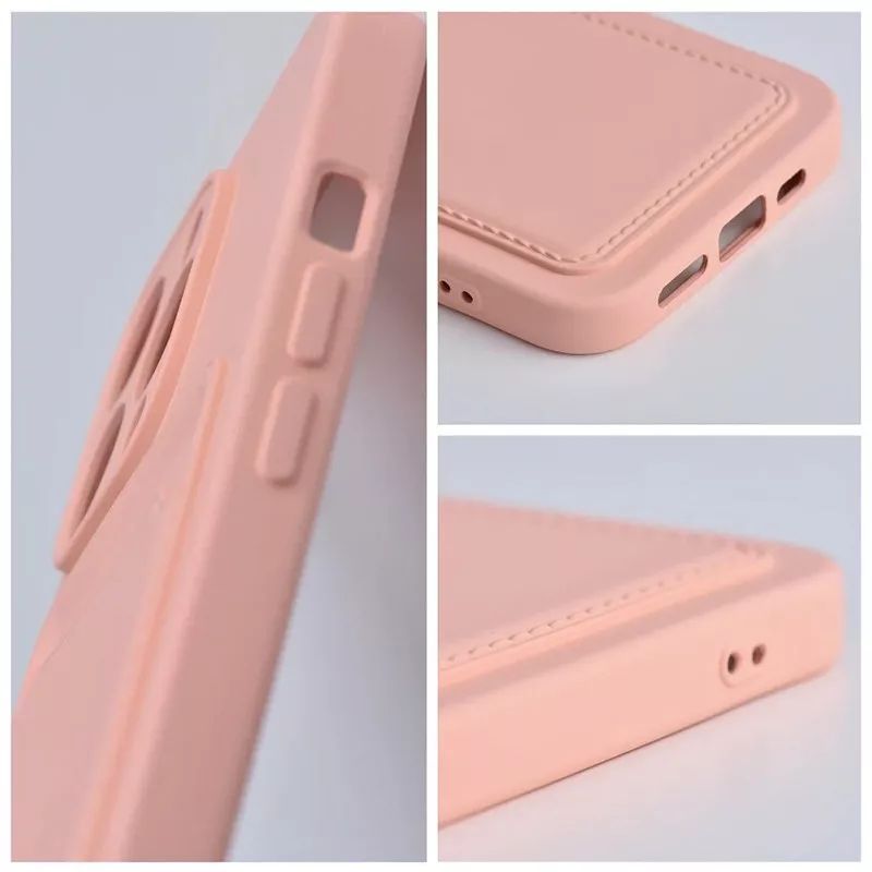 Haffner Haffner PT-6627 Xiaomi Redmi Note 12 5G/Poco X5 5G szilikon hátlap kártyatartóval Pink