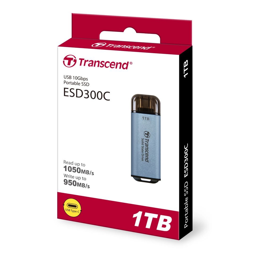 Transcend 1TB USB3.2 Type-C ESD300C Sky Blue