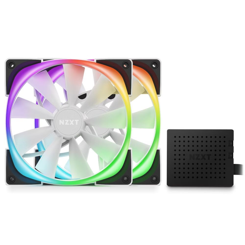 NZXT Aer RGB 2 140mm Twin Starter Pack White