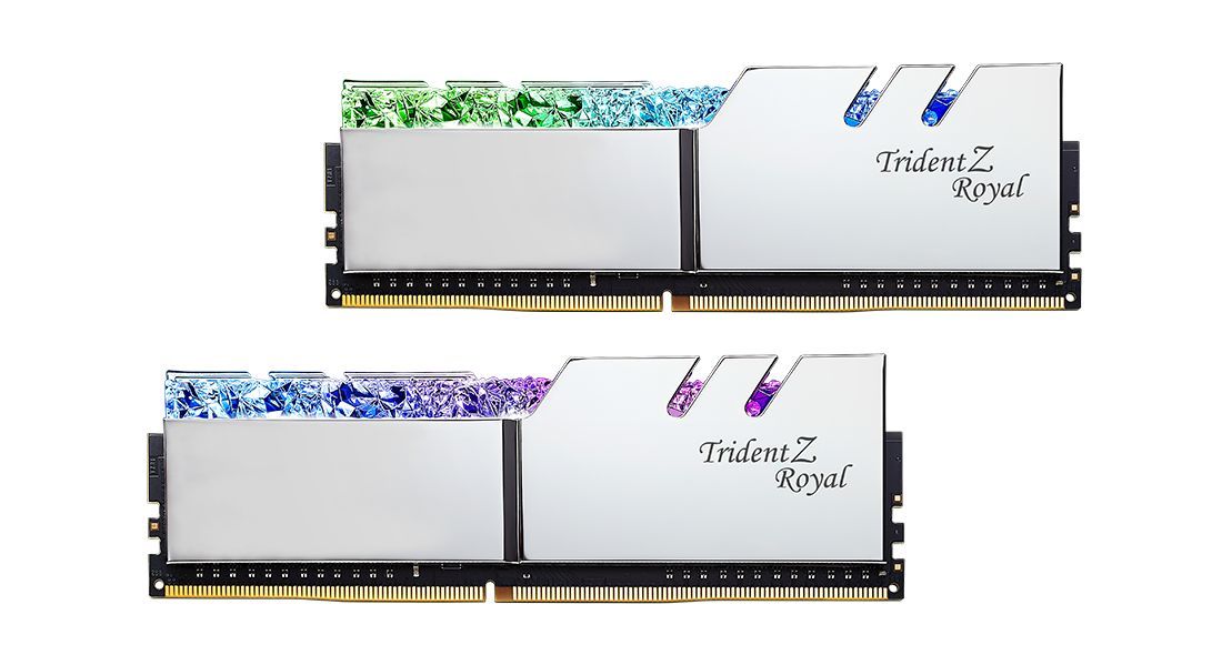 G.SKILL 32GB DDR4 3200MHz Kit(2x16GB) TridentZ Royal Silver