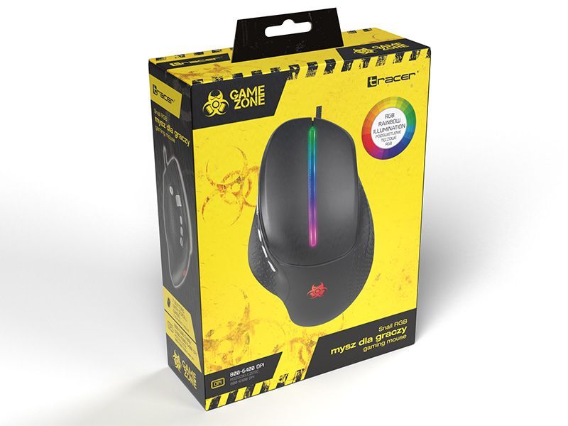 Tracer Snail GameZone Gaming Mouse Black