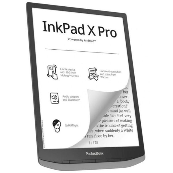 PocketBook Inkpad X 10,3" E-book olvasó 32GB Metallic Grey