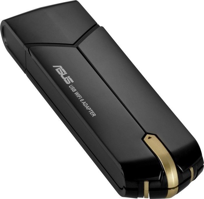 Asus USB-AX56 AX1800 USB3.0 Dual-Band Wi-Fi Adapter Black/Gold