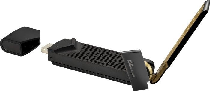 Asus USB-AX56 AX1800 USB3.0 Dual-Band Wi-Fi Adapter Black/Gold