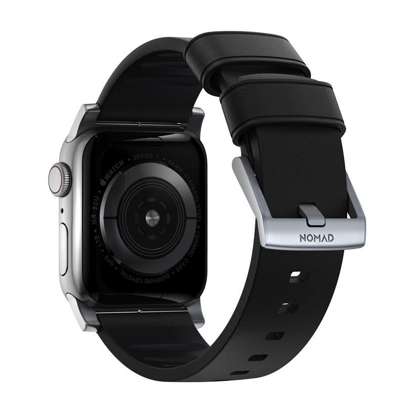 Nomad Active Strap Pro Black, silver - Apple Watch Ultra 49mm 8/7 45mm/6/SE/5/4 44mm/3/2/1 42mm