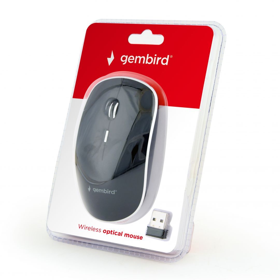 Gembird MUSW-4B-01 wireless optical mouse Black