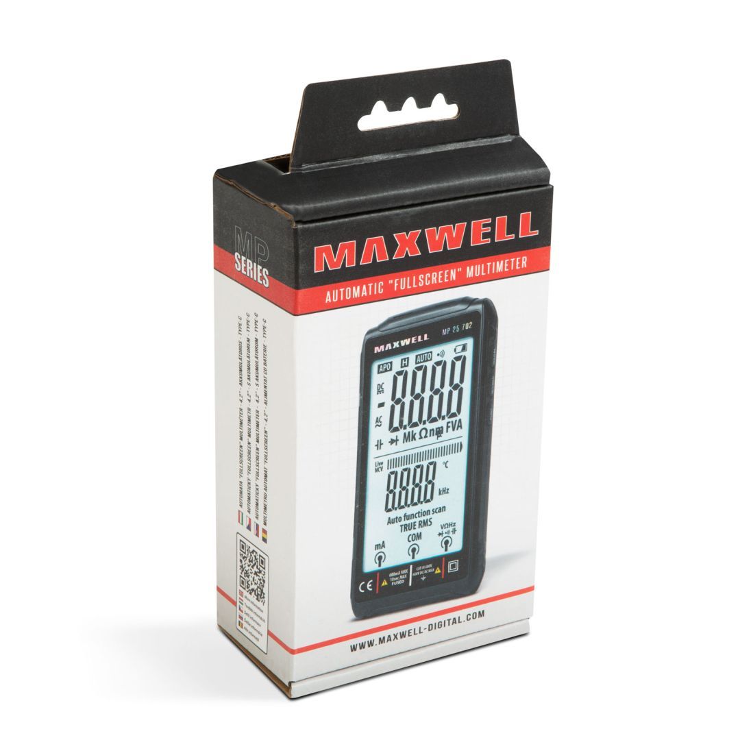 Maxwell Automata "FullScreen" multiméter - 4,2" - akkumulátoros - Type-C