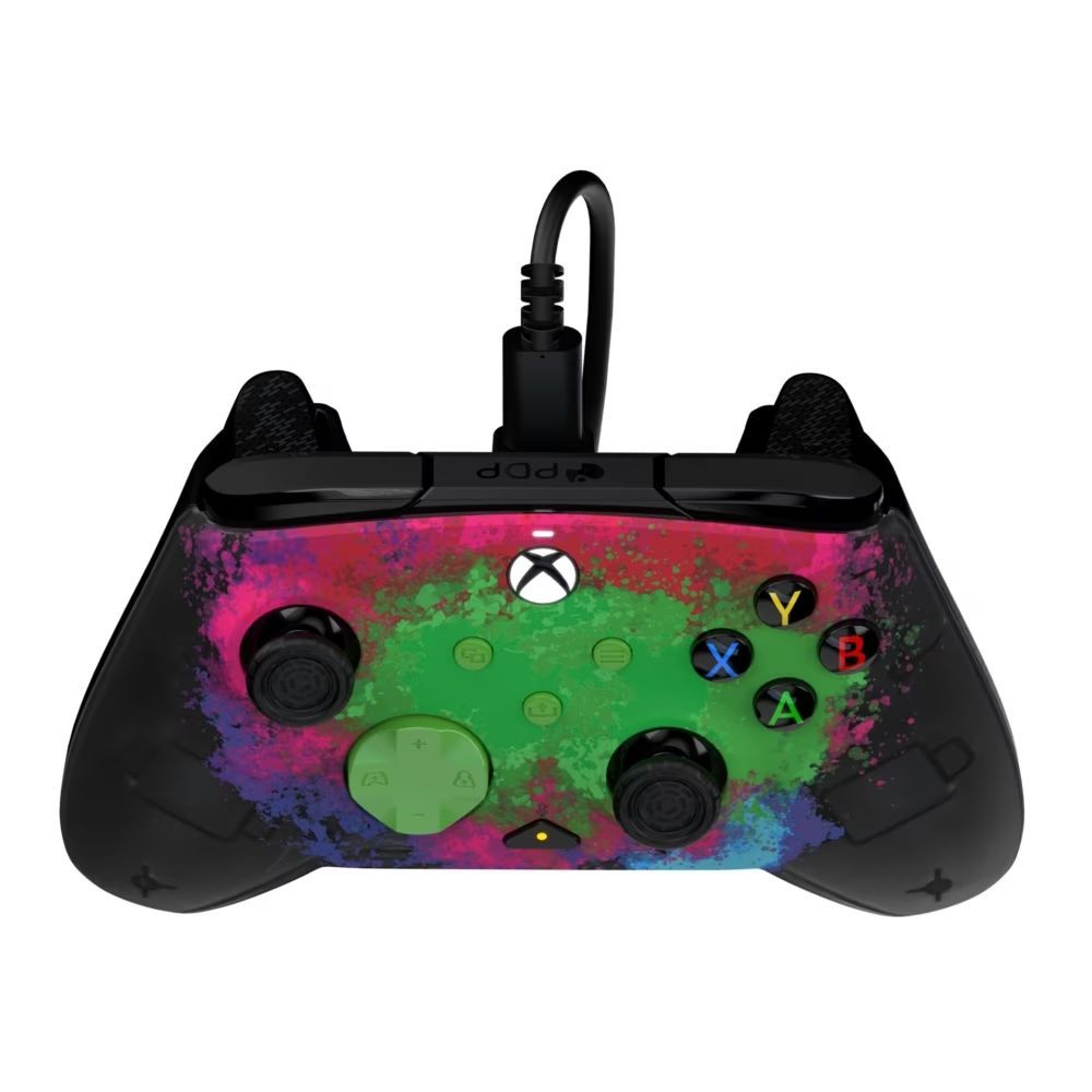 PDP Rematch Glow Adevanced USB Gamepad Space Dust Glow in the Dark