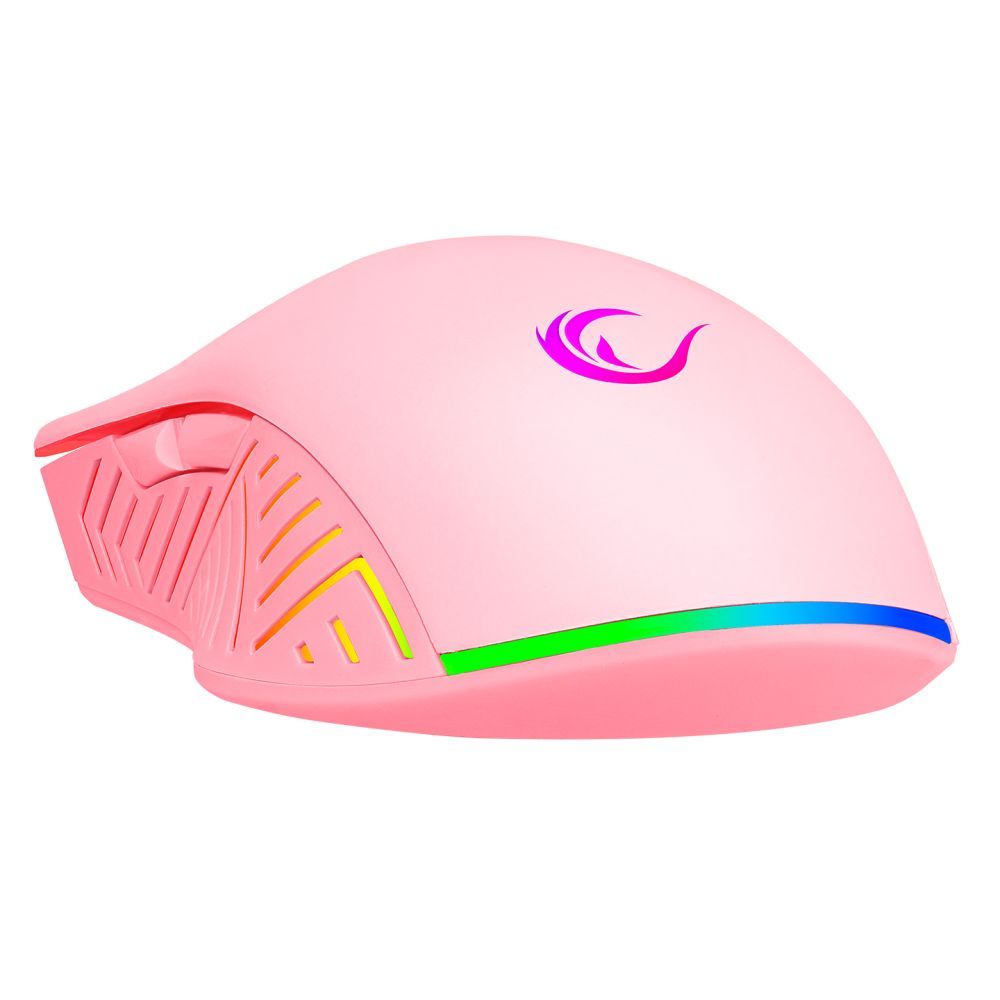 Rampage SMX-G68 SPEAR Gaming RGB Mouse Pink