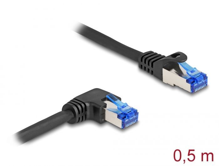 DeLock CAT6A S-FTP Patch Cable 0,5m Black