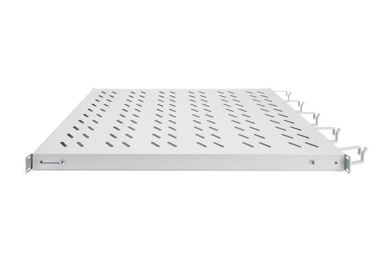 Digitus 1U fixed shelf for 1000mm depth cabinets incl. cable management Grey