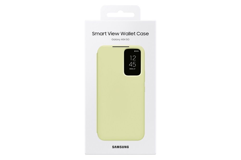 Samsung A54 Smart View Wallet Case Lime