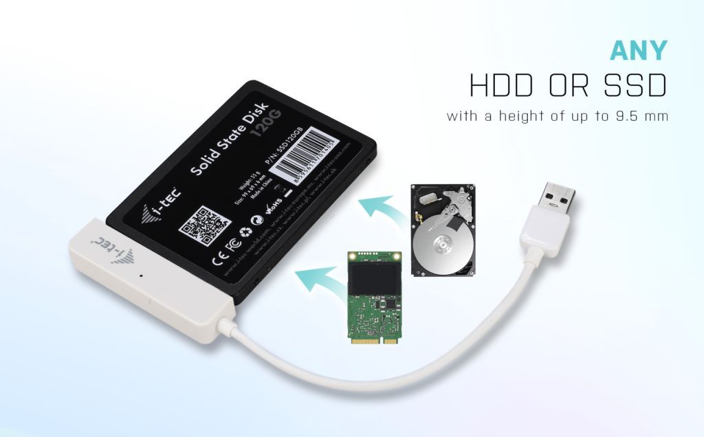 I-TEC MySafe USB 3.0 Easy 2.5" External Case White