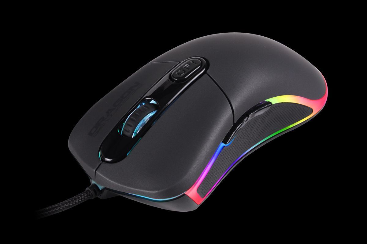 Dragon War Caster Gamer mouse Black