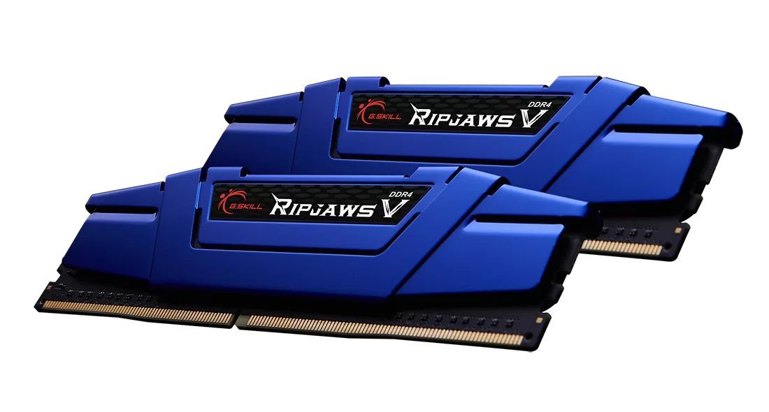 G.SKILL 16GB DDR4 2666MHz Kit(2x8GB) RipjawsV Blue