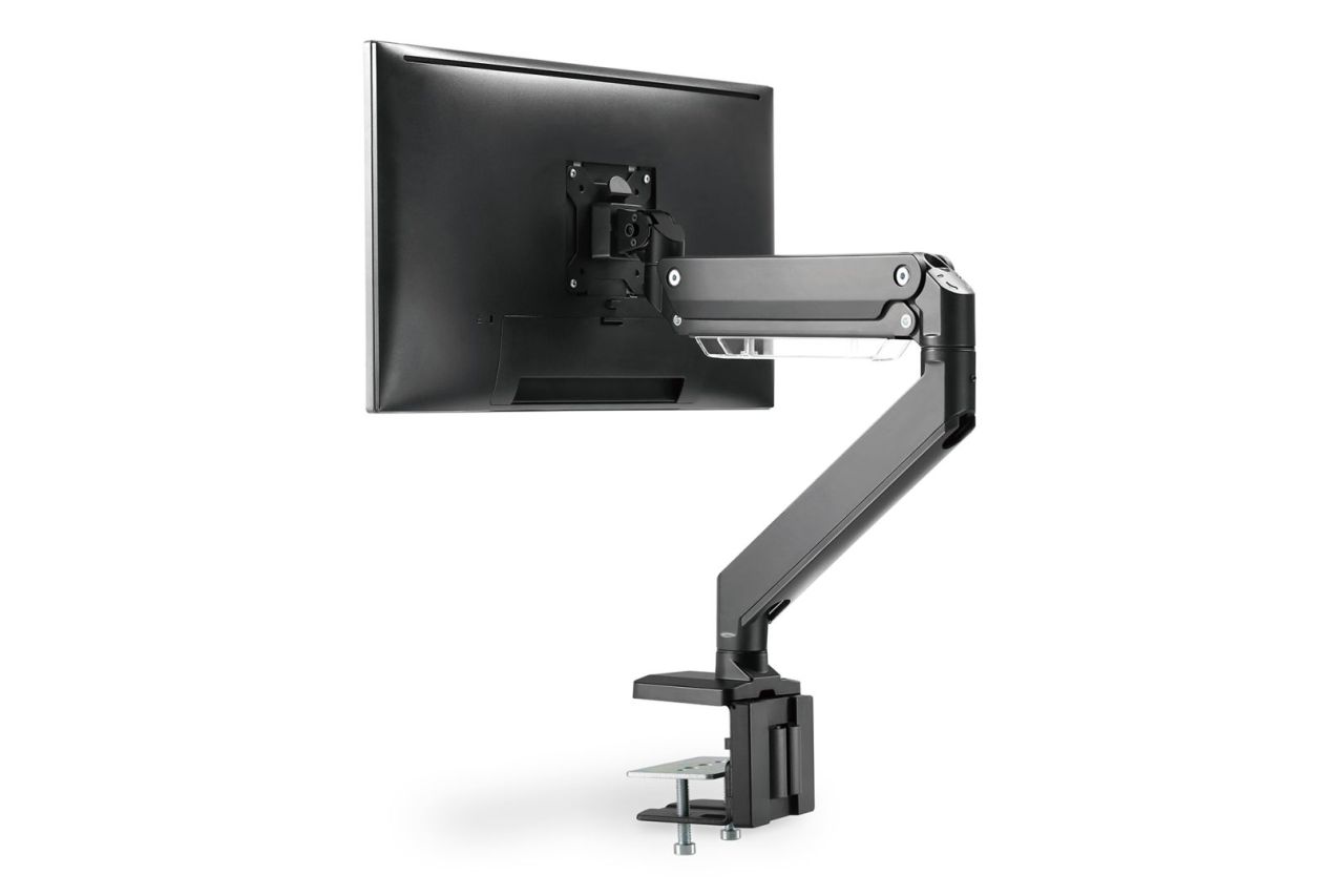 Digitus Universal Single Monitor Mount with Gas Spring and Clamp Mount 15-35" Black