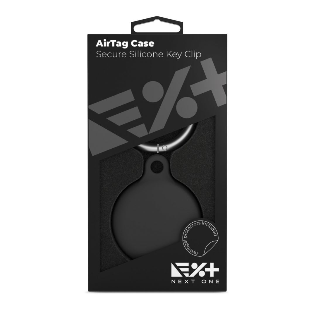 Next One Silicone Key Clip for AirTag Black