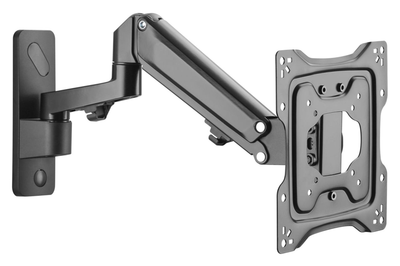 Digitus Universal Monitor Wall Mount with Gas Spring and Swivel Arm 17"-43" Black