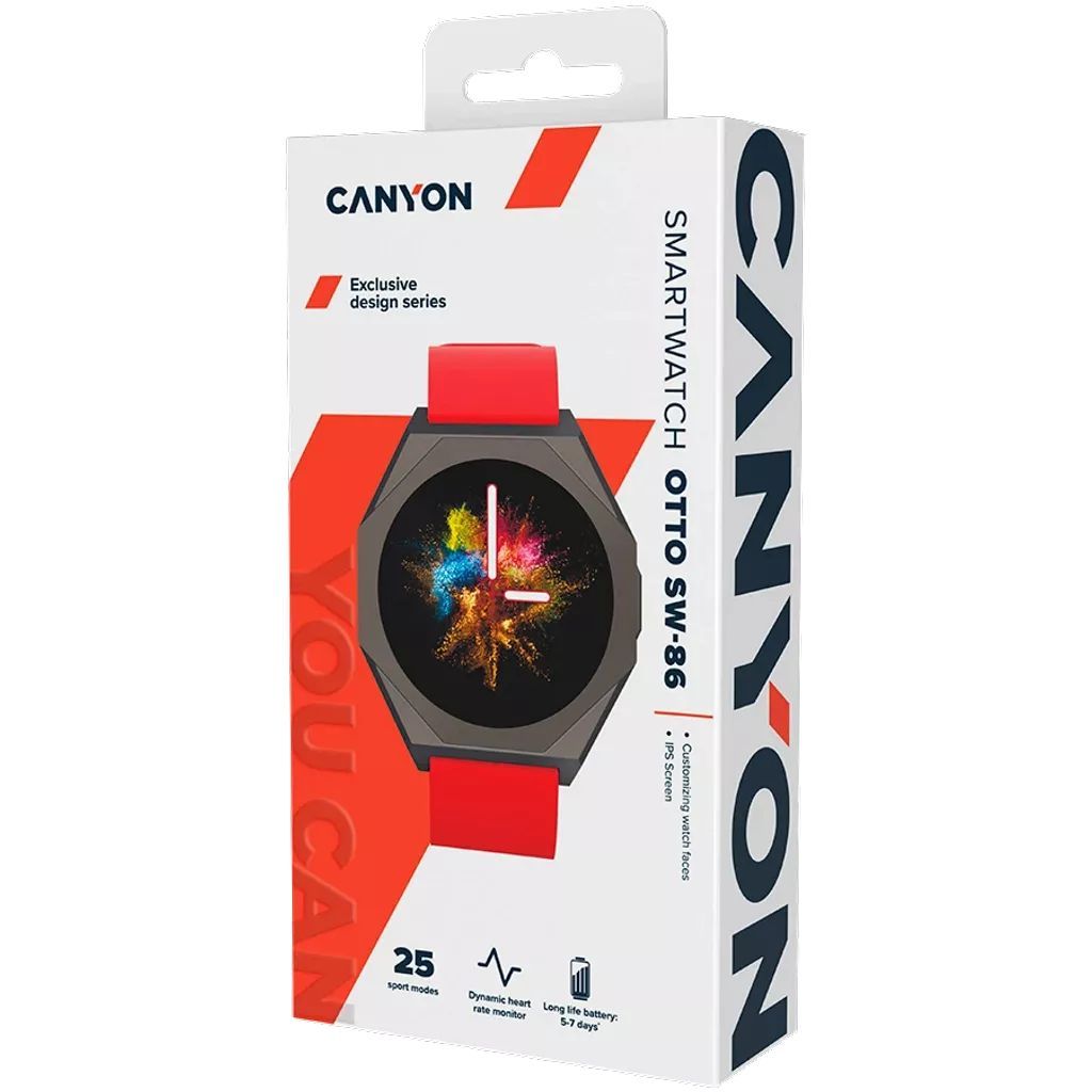 Canyon Otto SW-86 Smart Watch Red