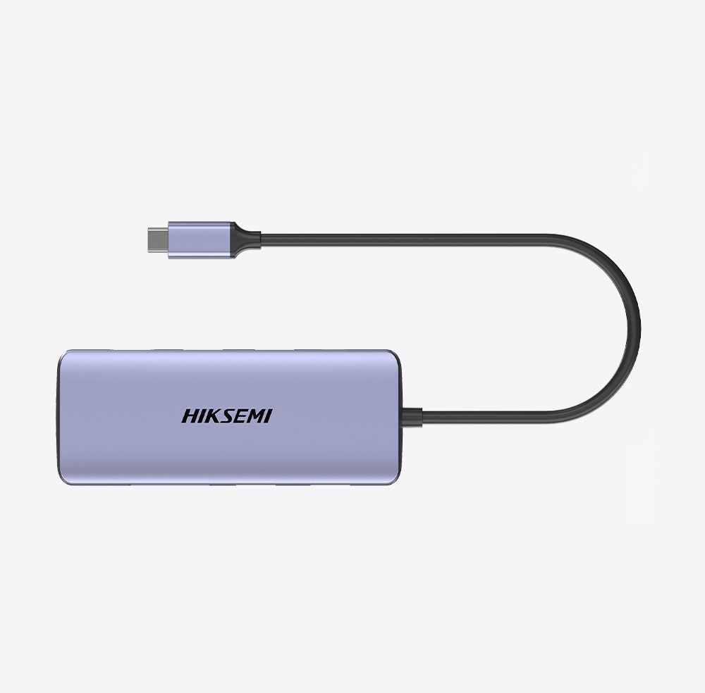 HikSEMI 8-In-1 Type-C Multifunctional HUB Grey