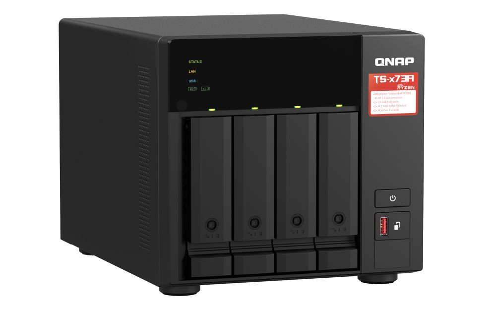 QNAP NAS TS-473A-8G (8GB) (4xHDD + 2xM.2 SSD)