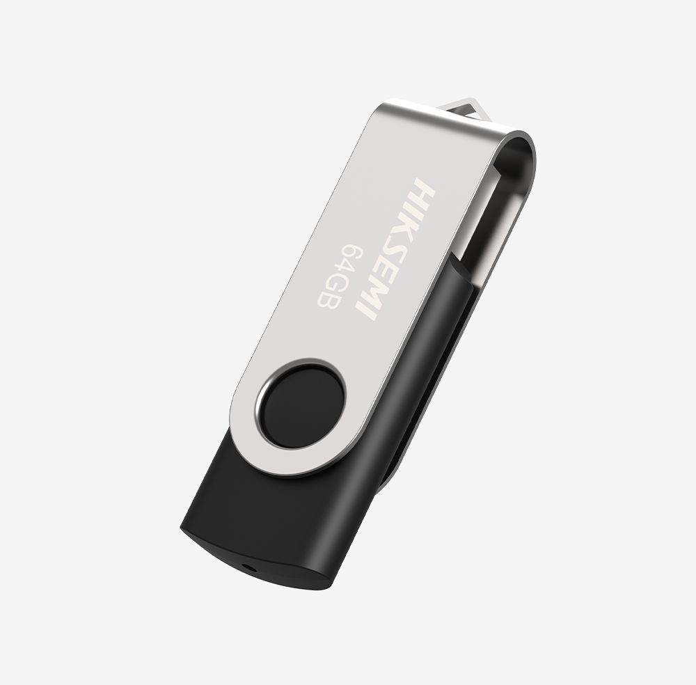 HikSEMI 8GB USB2.0 Rotary M200S Black/Grey