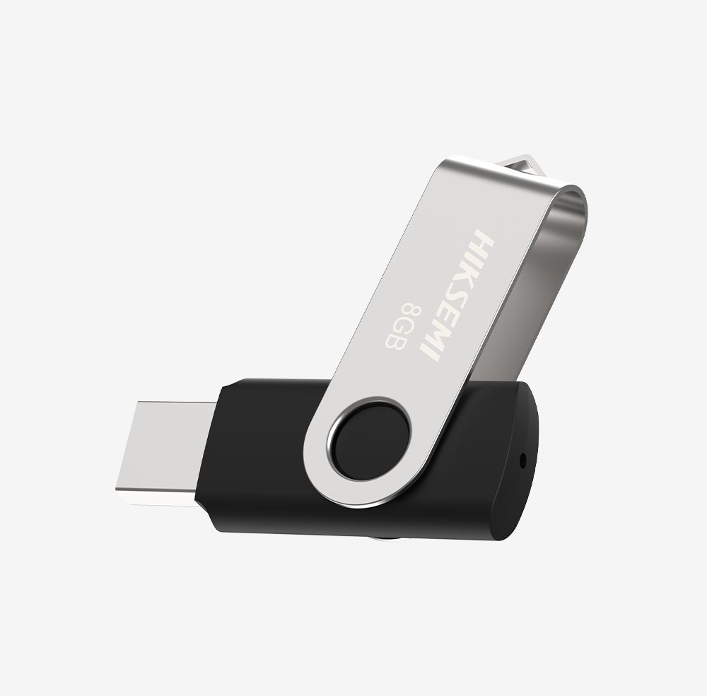 HikSEMI 4GB USB2.0 Rotary M200S Black/Grey