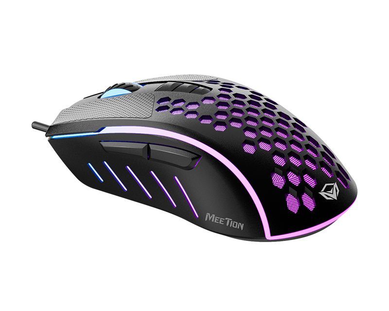 Meetion GM015 Lightweight Honeycomb Gaming mouse Black