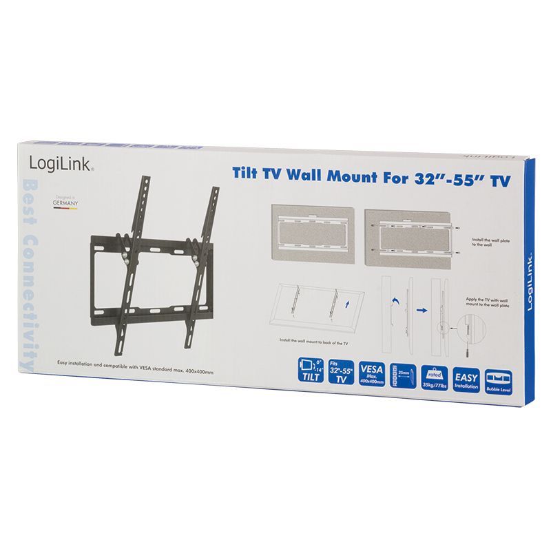 Logilink BP0012 32"-55" TV Wall Mount Tilt Black