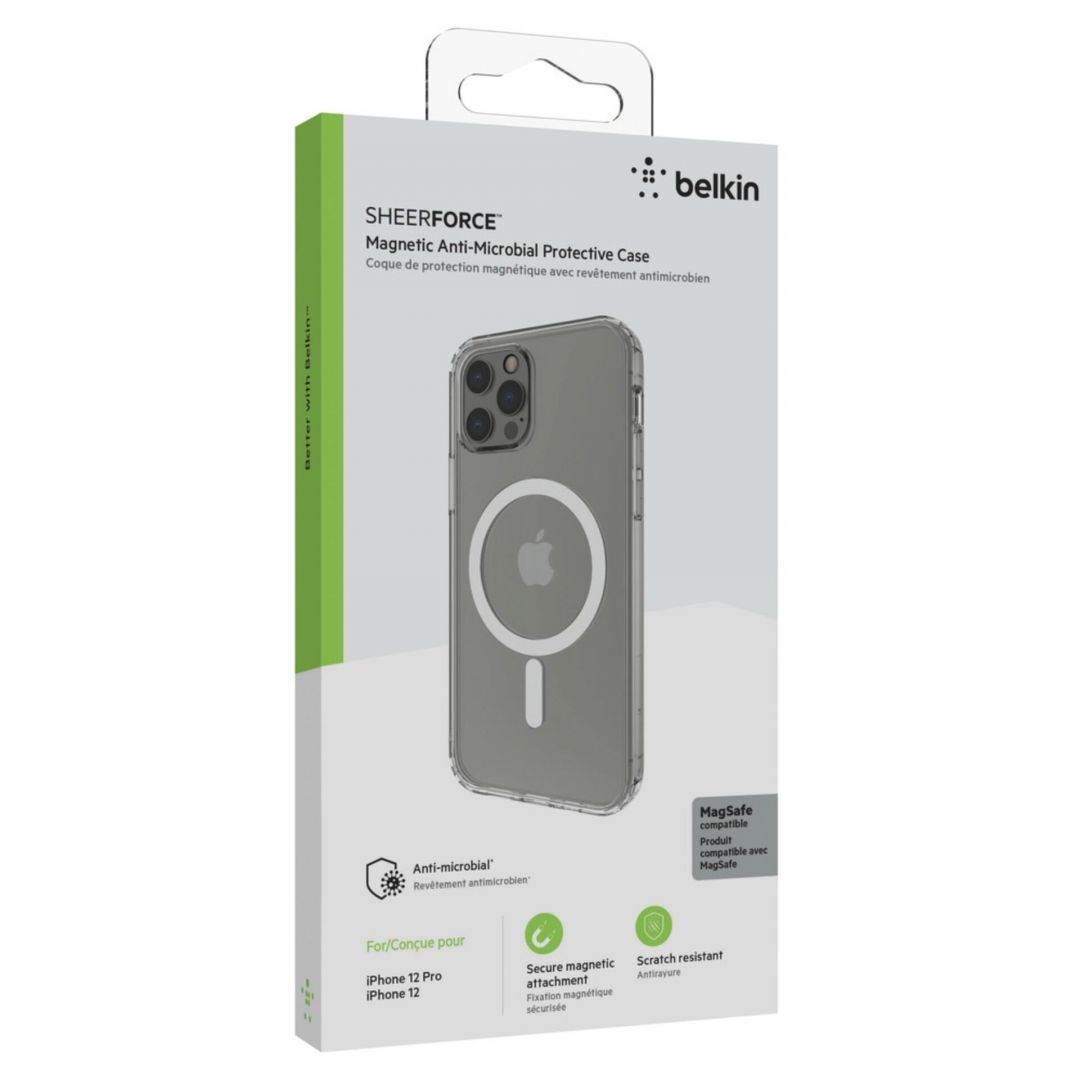 Belkin SheerForce Magnetic Case for iPhone 12/12Pro Transparent