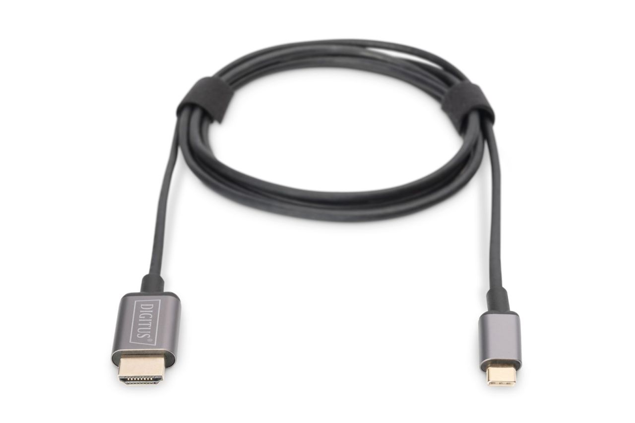 Digitus USB-C to HDMI male/male cable 1,8m Black