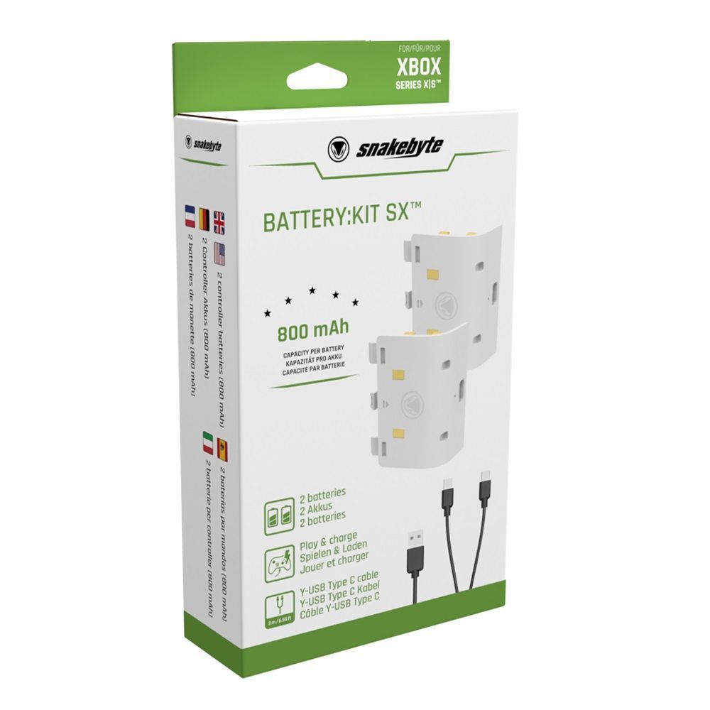 snakebyte Battery:Kit SX (Series X|S) White