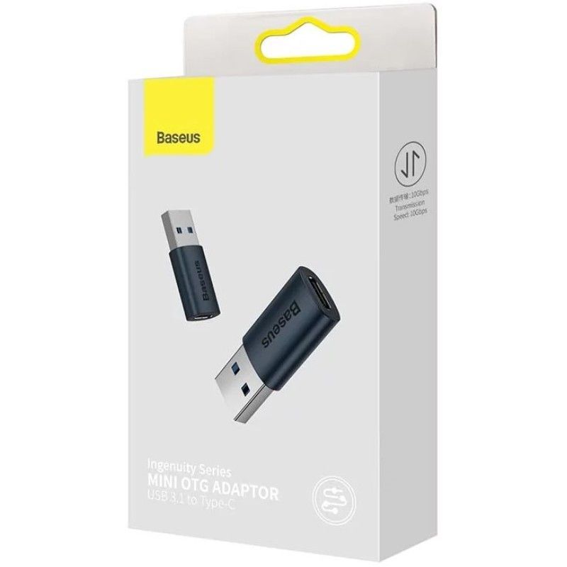 Baseus Ingenuity USB-A USB-C OTG Adapter Black