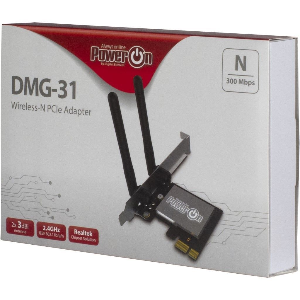 PowerON DMG-31 Wi-Fi 4 PCIe Adapter