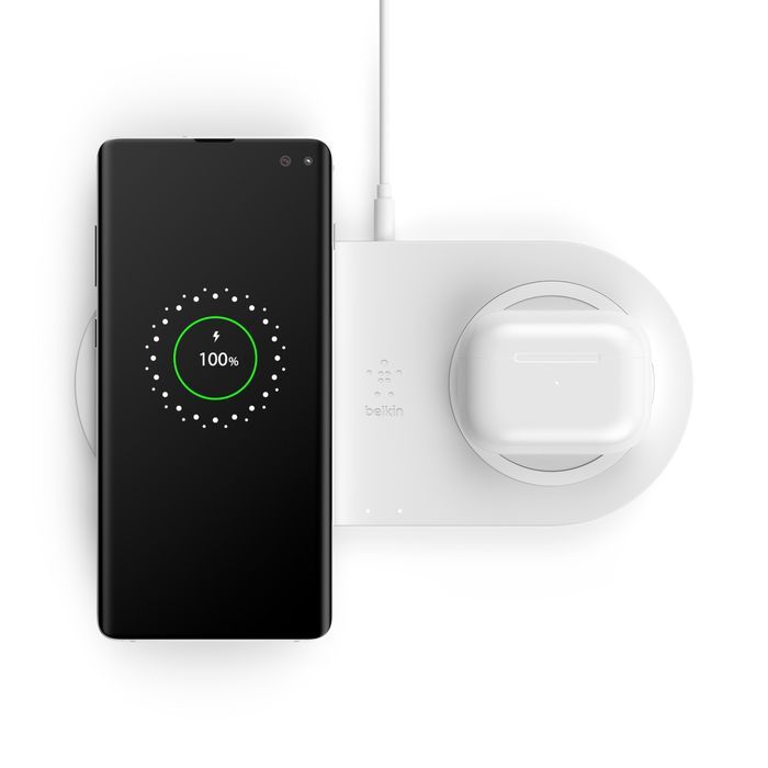 Belkin BoostCharge Dual Wireless Charging Pads White