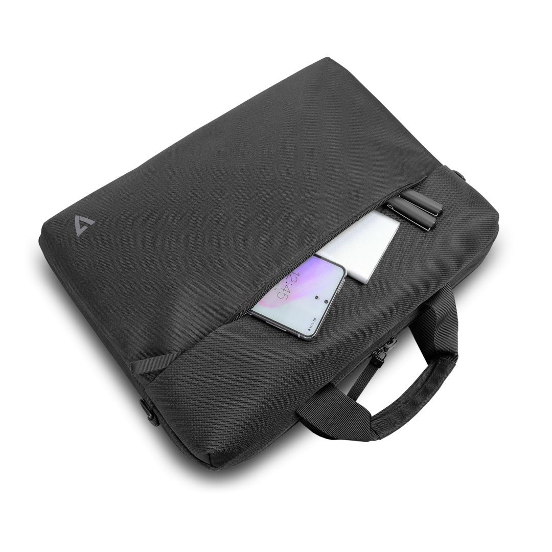 V7 CTP14-ECO2 Eco-Friendly Topload Briefcase Laptop Case 14" Black