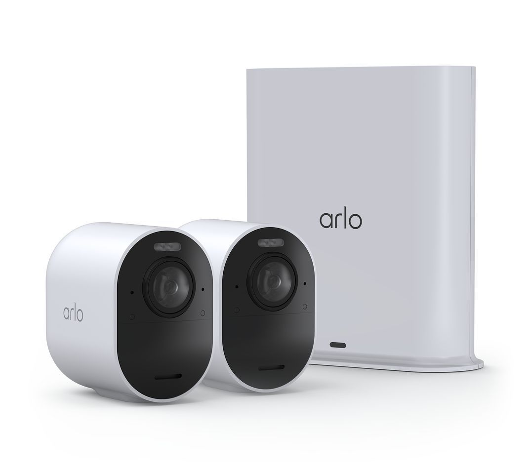 Arlo Ultra 2 Wireless Outdoor Security Camera (2 Camera Kit) (Base station included) White