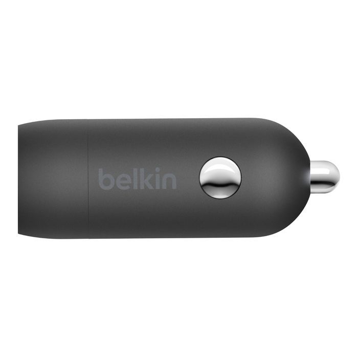 Belkin BoostCharge 30W USB-C Car Charger + USB-C to USB-C cable 1m Black