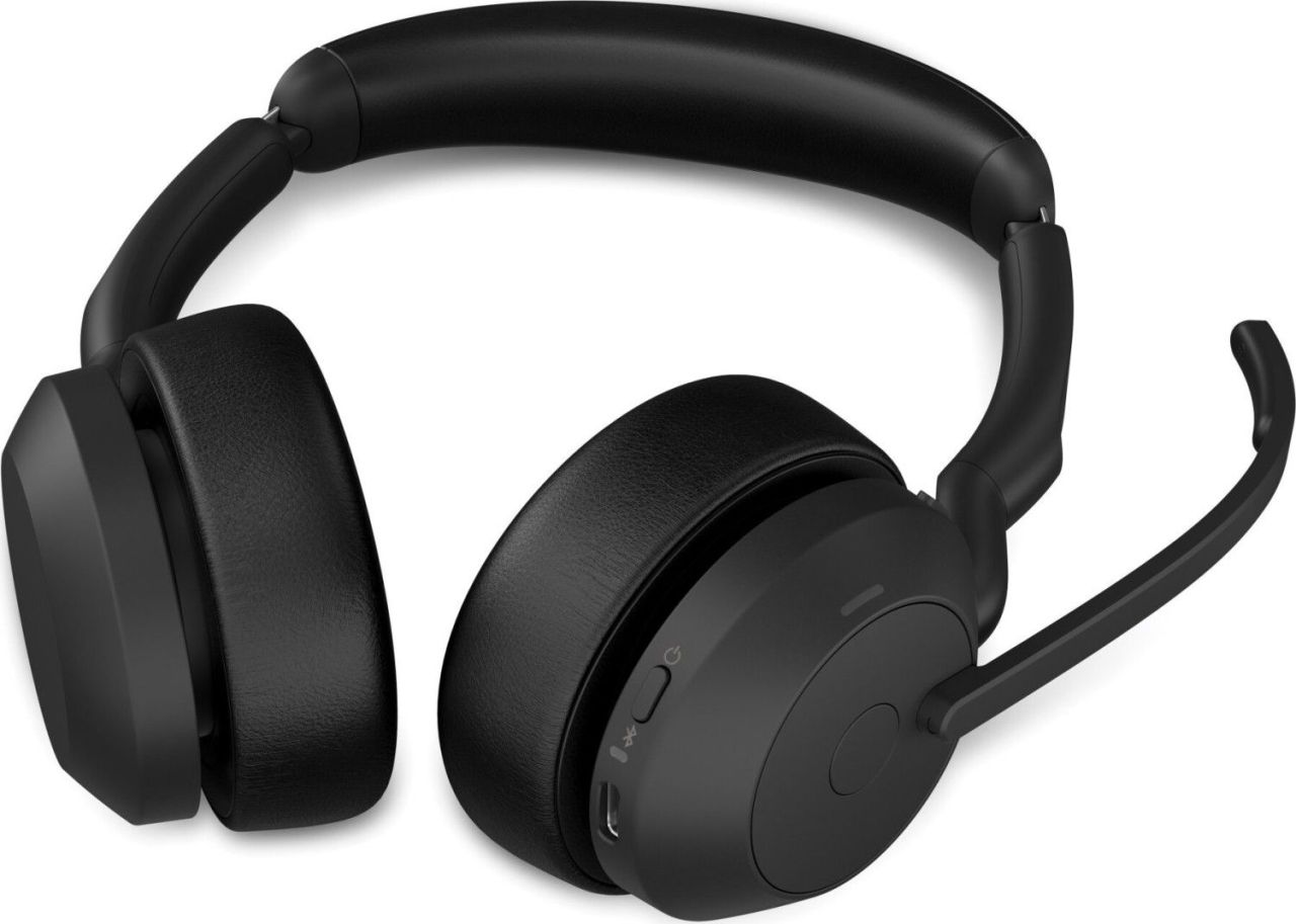 Jabra Evolve2 55 MS Stereo with Link380a Wireless Bluetooth Headset Black