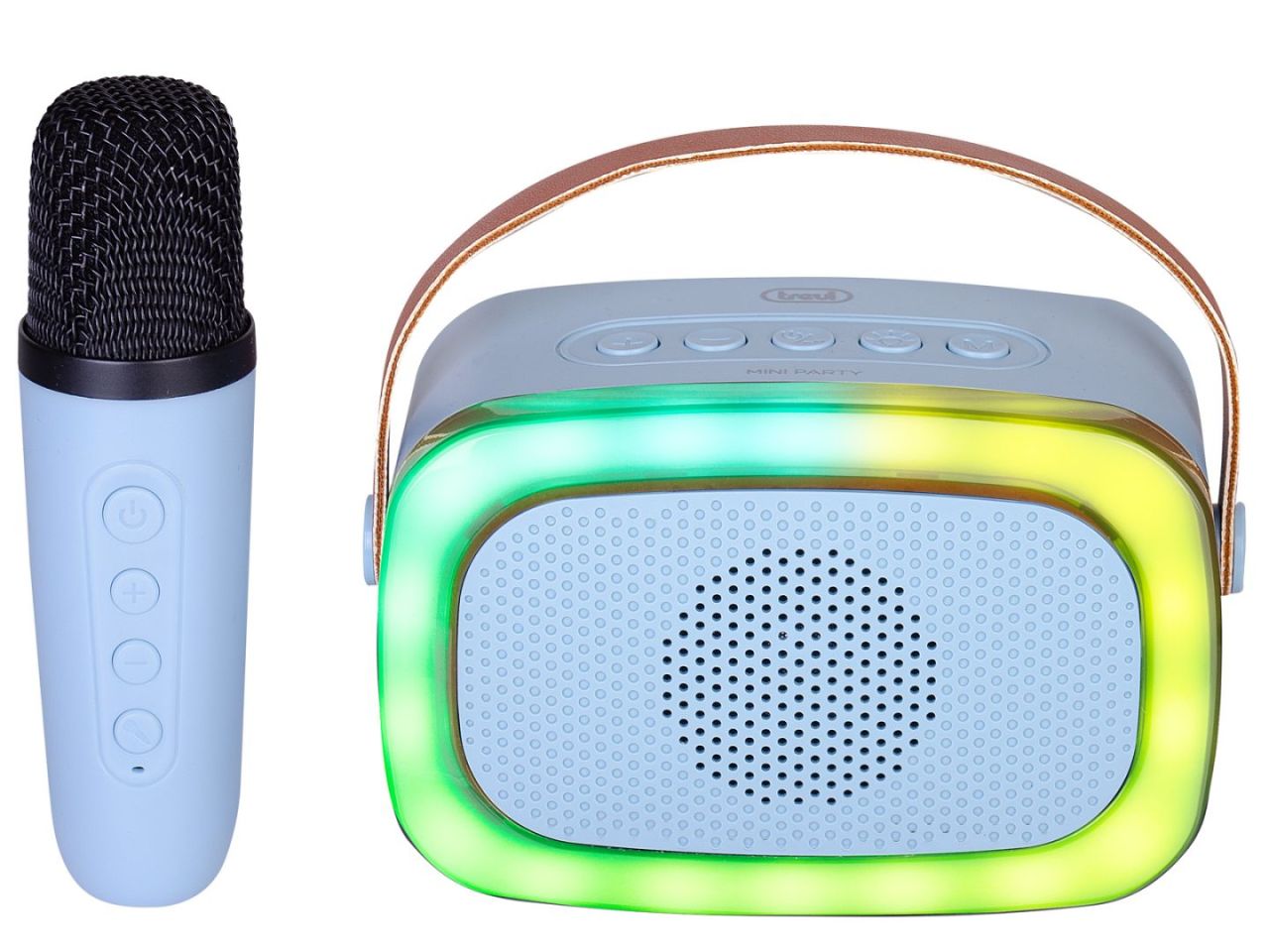 Trevi XR8A01 Mini Bluetooth Karaoke Party Speaker for Kids Blue