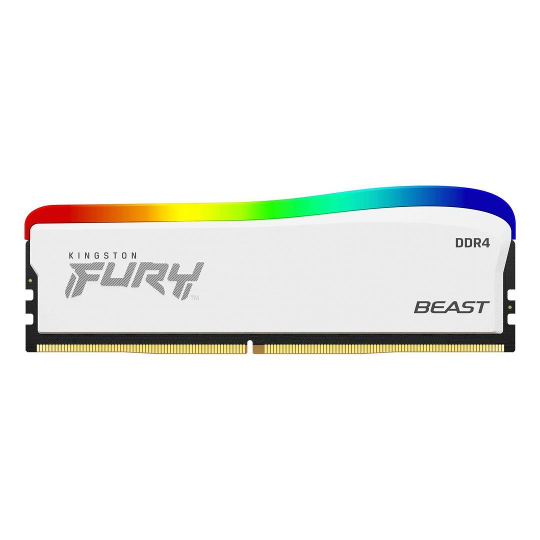 Kingston 8GB 3600MHz DDR4 Fury Beast RGB SE White