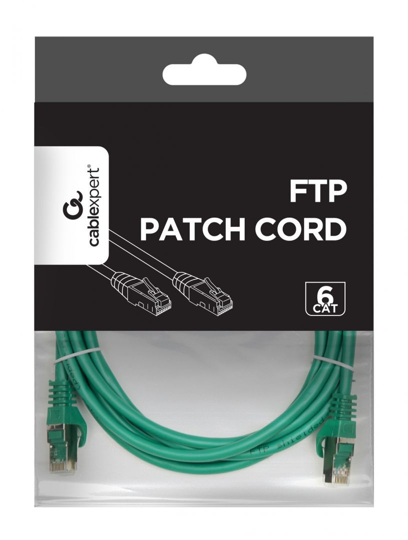 Gembird CAT6 F-UTP Patch Cable 1m Green