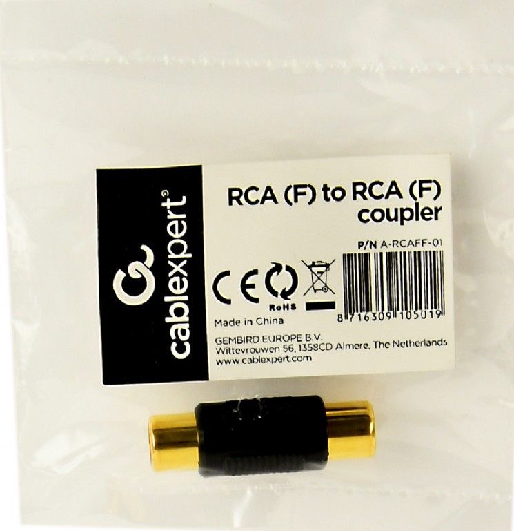 Gembird A-RCAFF-01 RCA (F) to RCA (F) coupler