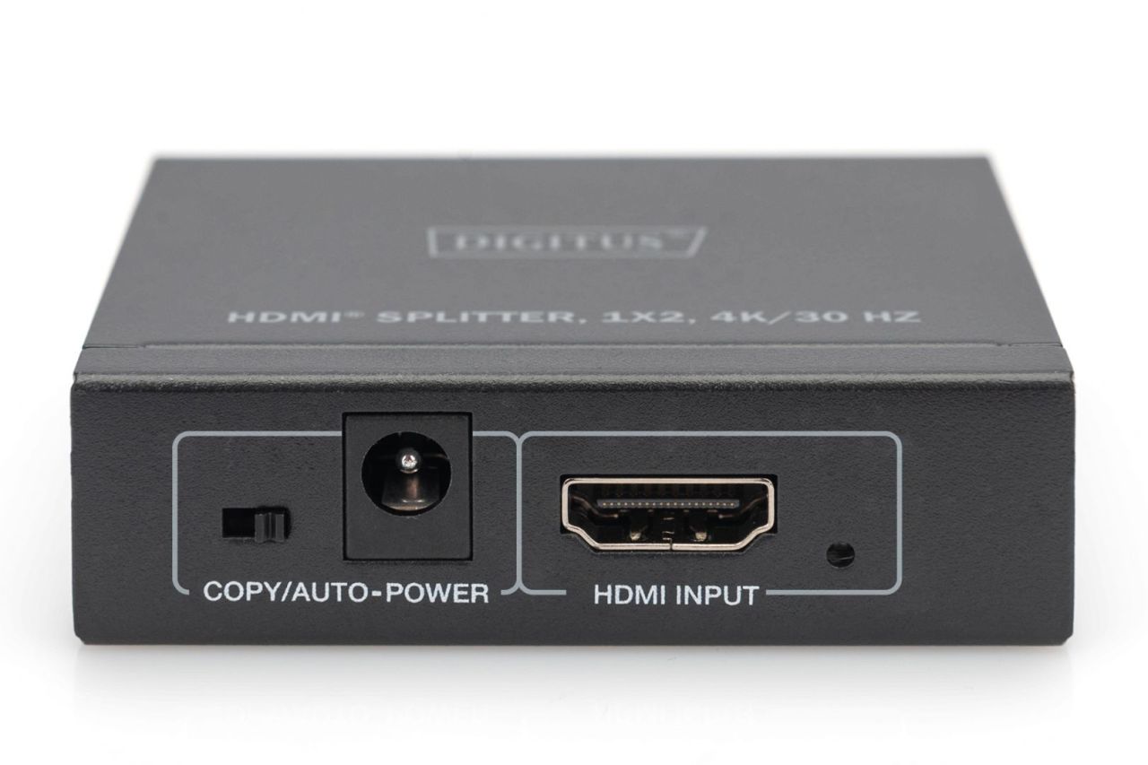 Digitus DS-45340 HDMI Splitter 1x2, 4K/30Hz Black