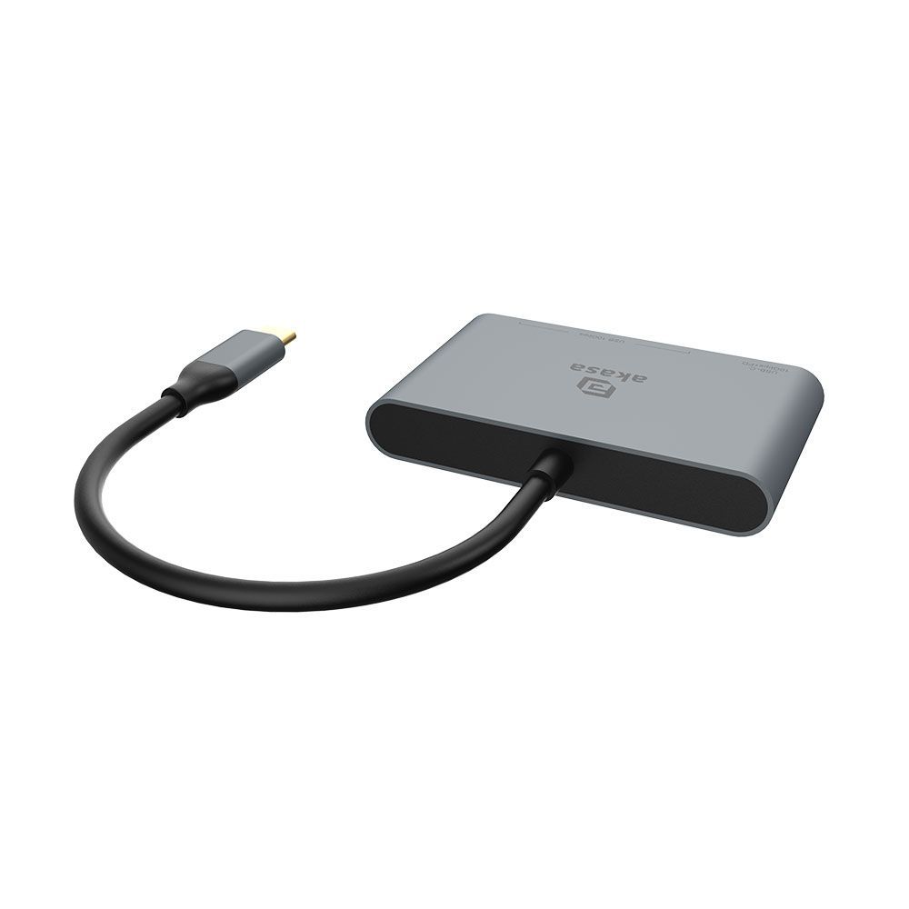 Akasa USB Type-C 4-In-1 Hub Silver