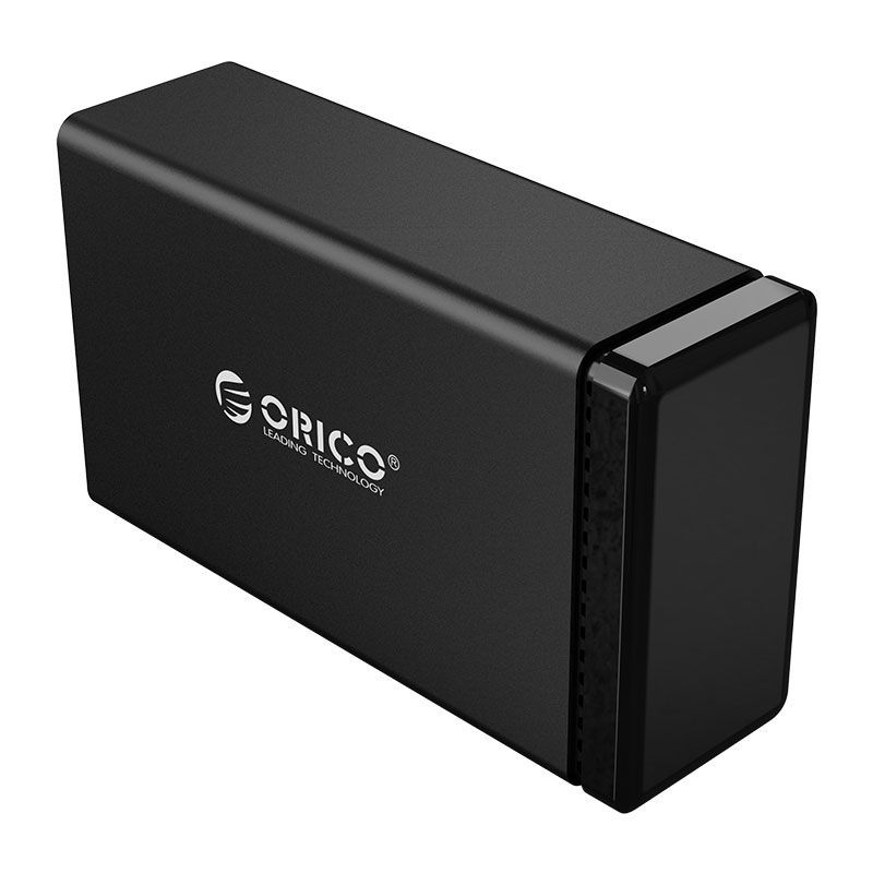 Orico 2 Bay USB3.0 Hard Drive Enclosure with Raid Black