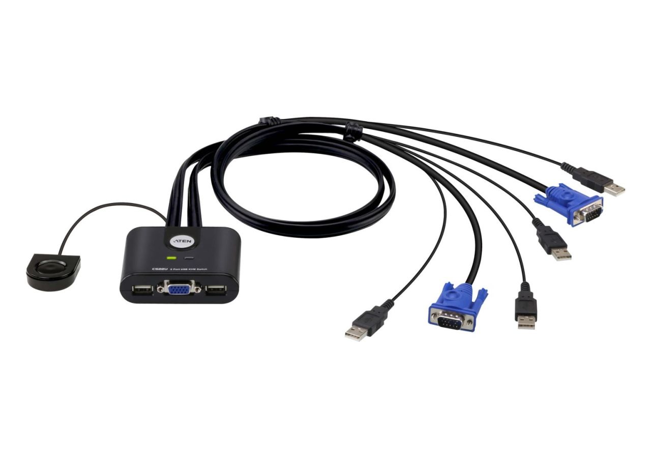 ATEN CS22U KVM Switch/kábel USB 2PC